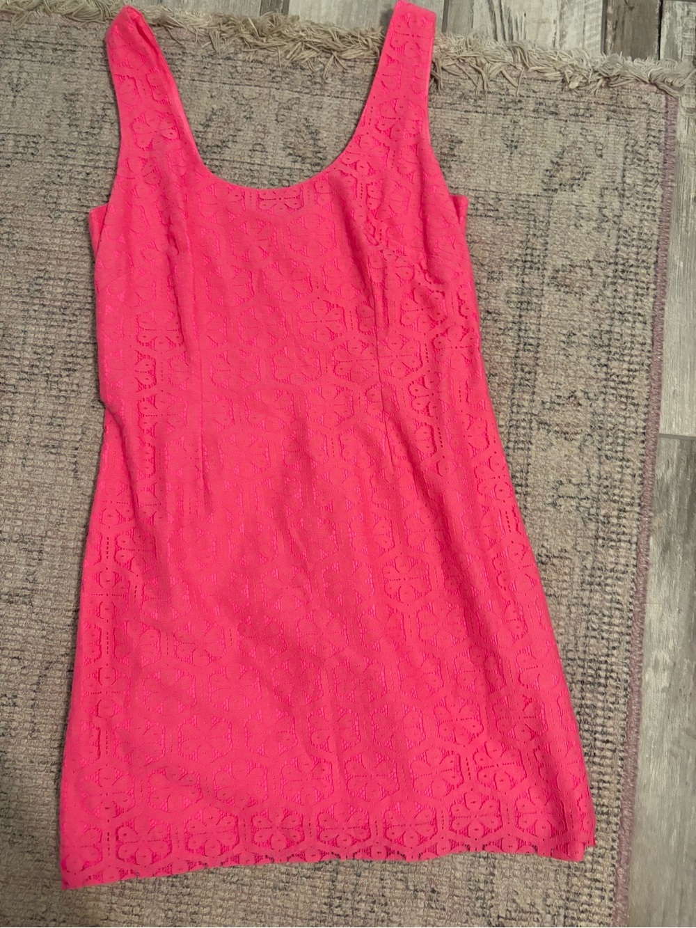 Lilly Pulitzer Hot Pink Lace Mini Dress